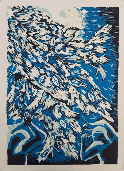 Sublime ● woodblock print ● 18" × 24" ● 2020