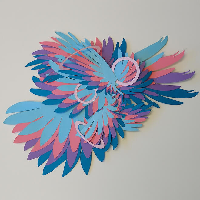 555 ● paper arrangement ● Angel Number Series ● 2022