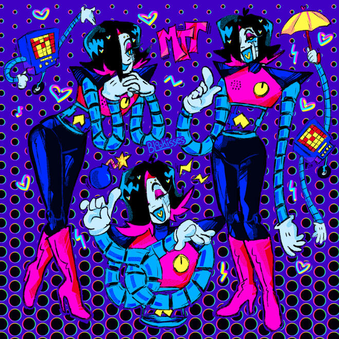 Mettaton ● fanart illustration ● content source: Undertale (video game) ● 2024