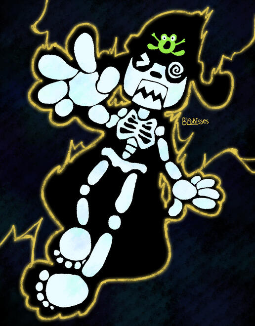 Shocked! ● fanart illustration ● content source: Parappa the Rapper (video game) ● 2024