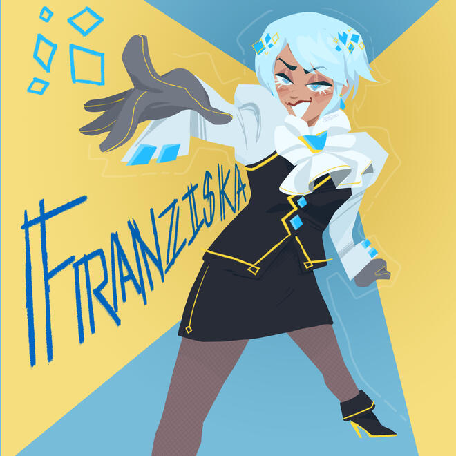 Franziska! ● fanart illustration ● content source: Ace Attorney (game series) ● 2024